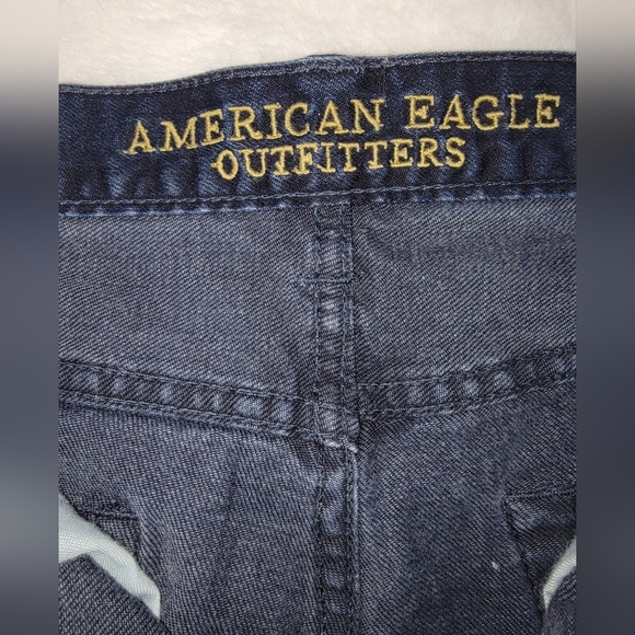 American Eagle Outfitters Blue Straight Jeans Classic Denim - Picture 2 of 14